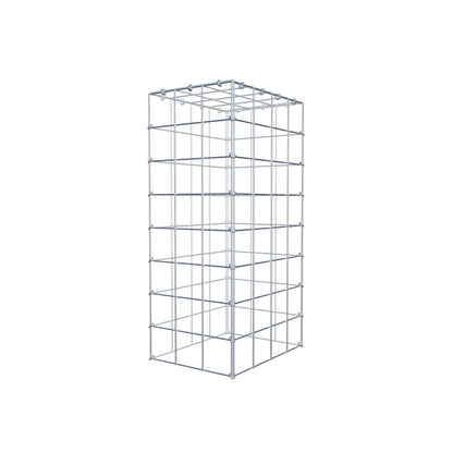 Monteret gabion type 3 80 cm x 40 cm x 30 cm (L x H x D), maskestørrelse 10 cm x 10 cm, C-ring