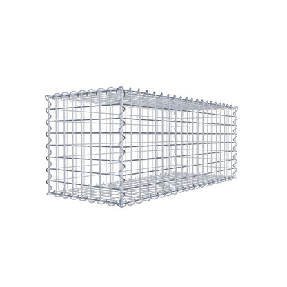Sæt med 2 gabioner 100 cm x 40 cm x 40 cm (L x H x D), maskestørrelse 5 x 5 cm, spiralformet