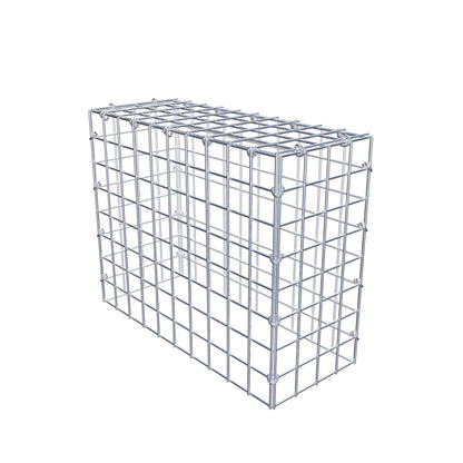 Mounted gabion type 3 50 cm x 40 cm x 20 cm (L x H x D), mesh size 5 cm x 5 cm, C-ring