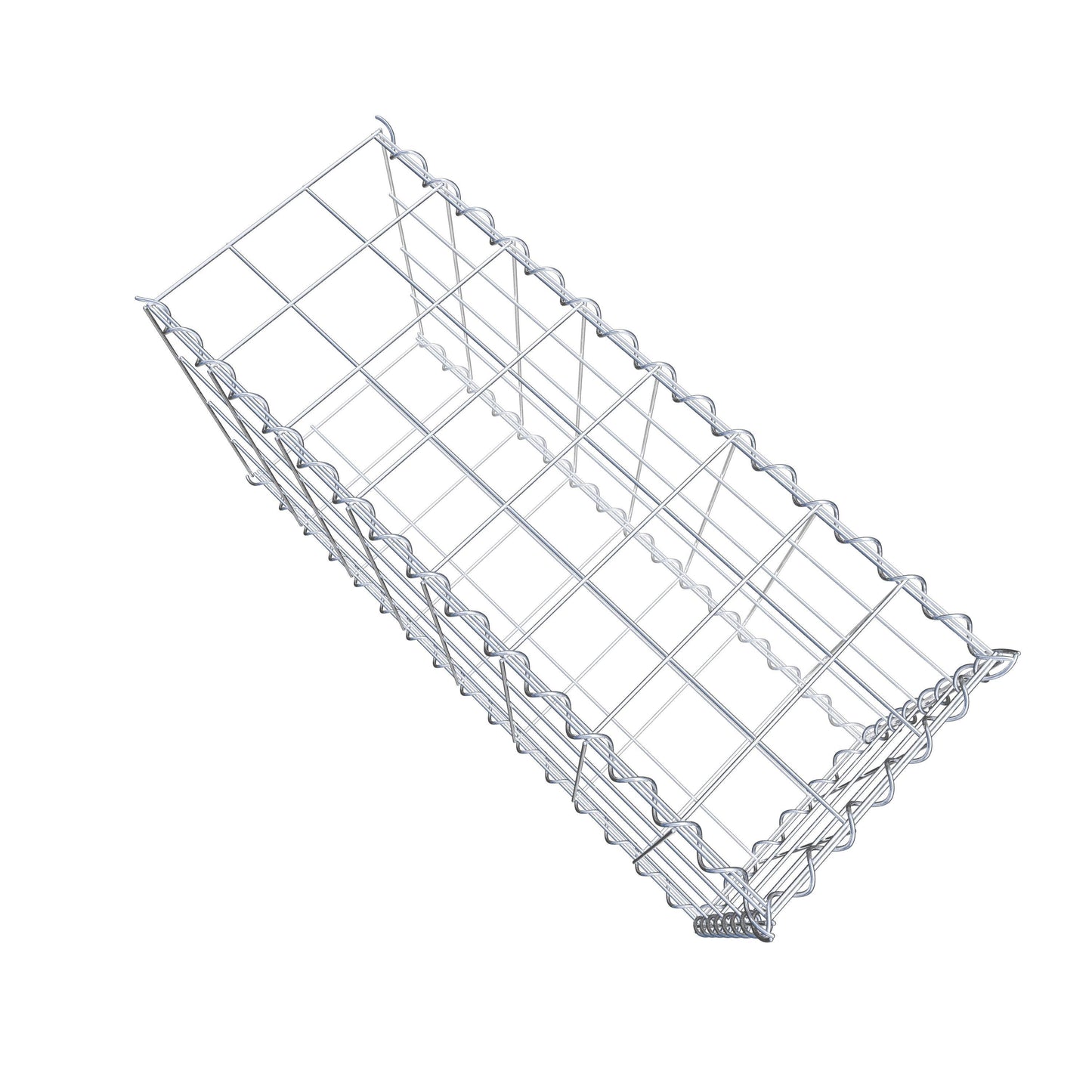 Anbaugabione Typ 2 80 cm x 40 cm x 30 cm (L x H x T), Maschenweite 10 cm x 10 cm, Spirale