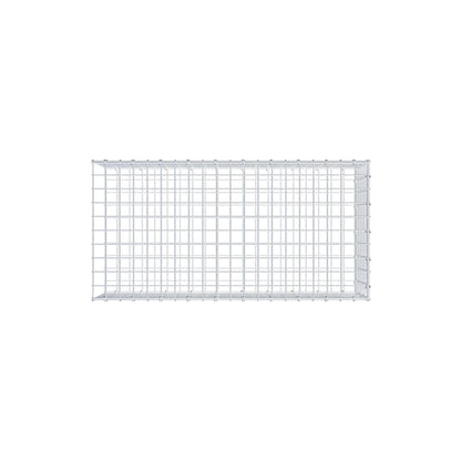 Mounted gabion type 2 100 cm x 30 cm x 50 cm (L x H x D), mesh size 5 cm x 5 cm, C-ring