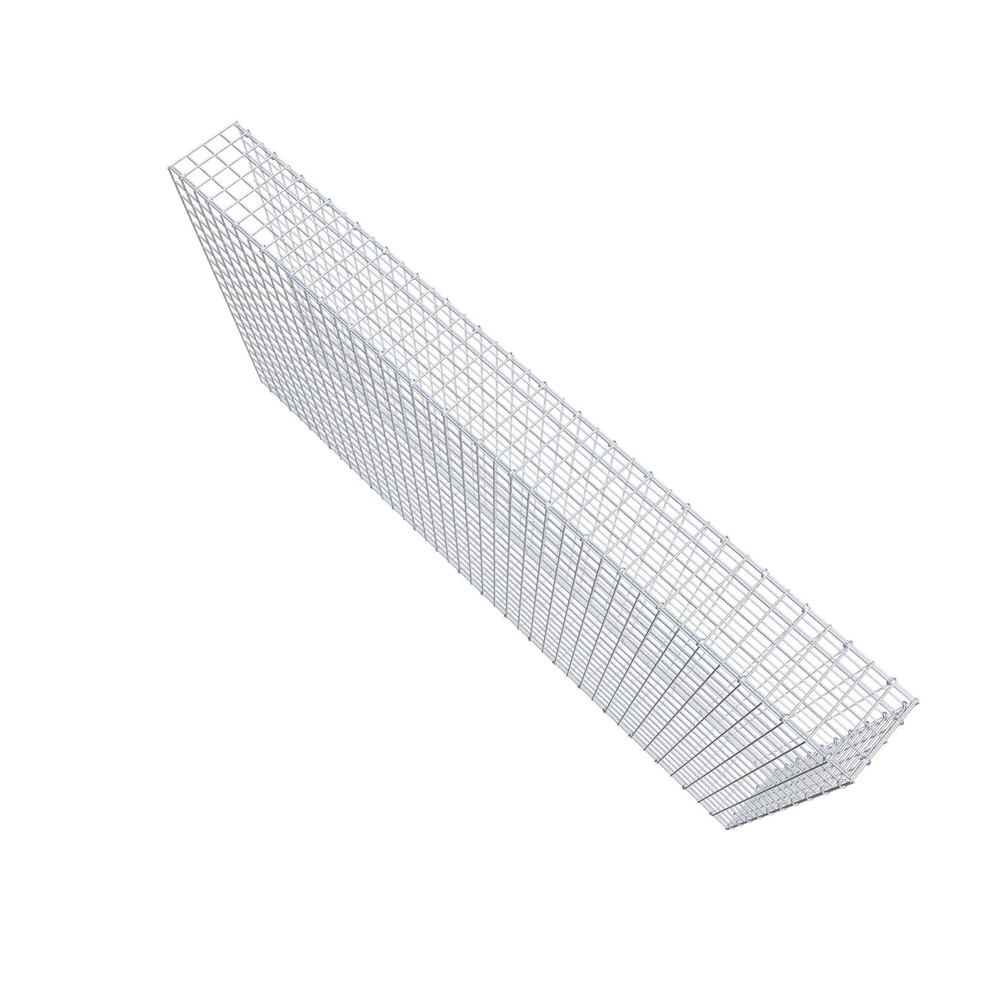 Mounted gabion type 2 200 cm x 100 cm x 20 cm (L x H x D), mesh size 5 cm x 5 cm, C-ring