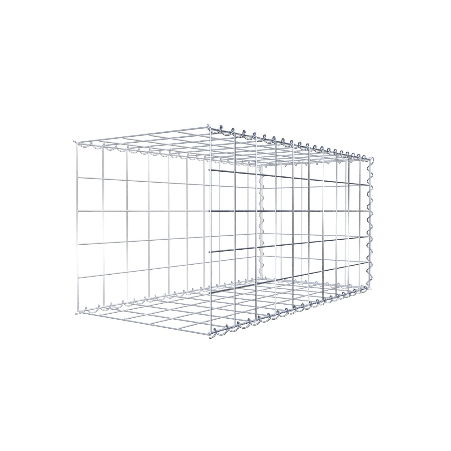 Gabbione aggiuntivo tipo 2 100 cm x 50 cm x 50 cm (L x A x P), maglia 10 cm x 10 cm, spirale