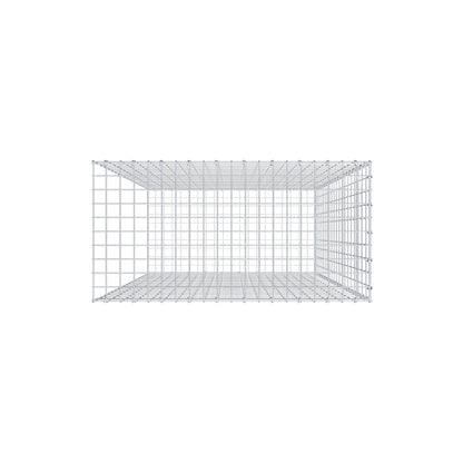 Mounted gabion type 2 200 cm x 100 cm x 50 cm, mesh size 5 cm x 10 cm, C-ring