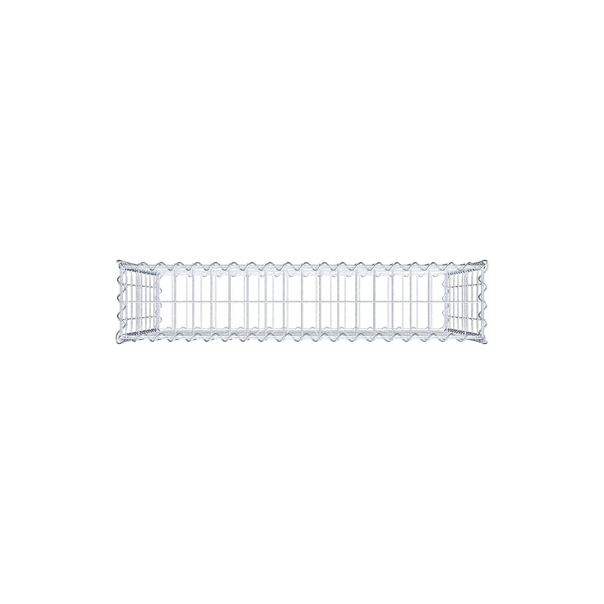 Gabion 100 cm x 80 cm x 20 cm (L x H x P), mailles 5 cm x 10 cm, spirale