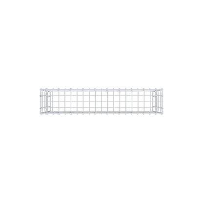 Anbaugabione Typ 3 100 cm x 60 cm x 20 cm (L x H x T), Maschenweite 5 cm x 10 cm, C-Ring