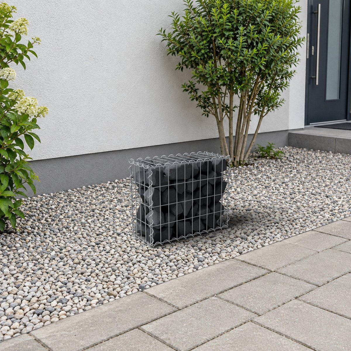 Gabion 50 cm x 40 cm x 20 cm (L x H x D), maskestørrelse 5 cm x 10 cm, spiral
