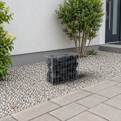 Gabion 50 cm x 40 cm x 20 cm (L x H x D), maskestørrelse 5 cm x 10 cm, spiral