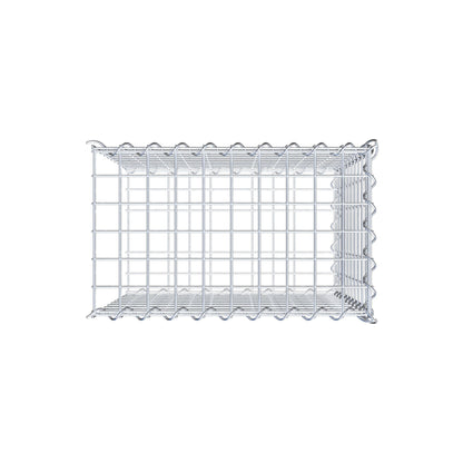 Anbaugabione Typ 2 50 cm x 50 cm x 30 cm (L x H x T), Maschenweite 5 cm x 5 cm, Spirale