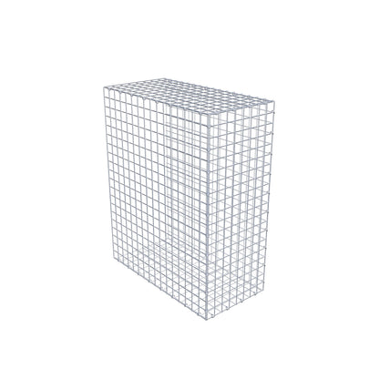 Gavión complementario de tipo 2 100 cm x 80 cm x 40 cm (largo x alto x fondo), malla 5 cm x 5 cm, anillo en C