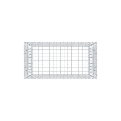 Gabbione aggiuntivo tipo 3 100 cm x 100 cm x 50 cm (L x H x P), maglia 5 cm x 10 cm, anello a C