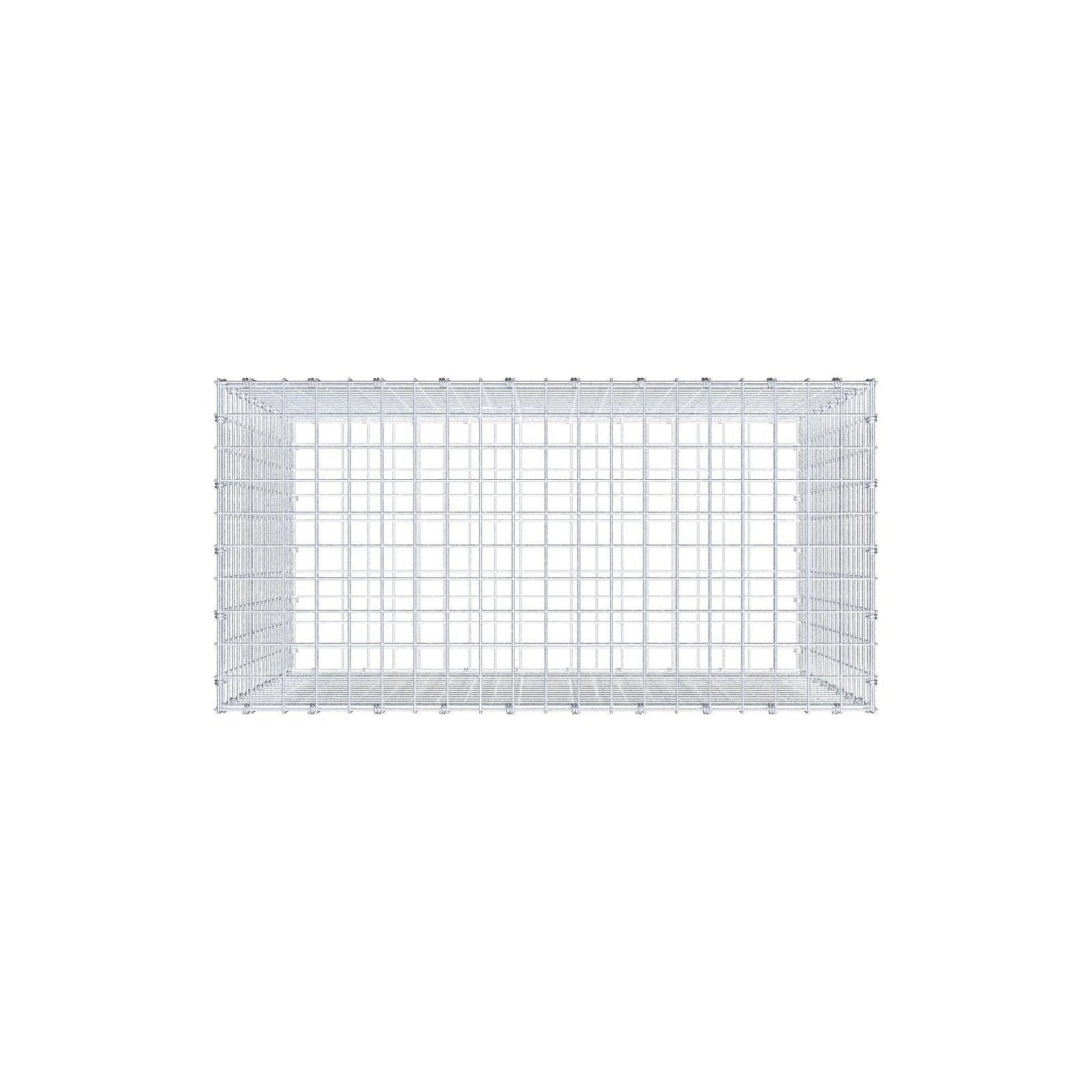 Gabion 100 cm x 90 cm x 50 cm (L x H x D), mesh size 5 x 5 cm, spiral ring