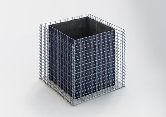 Rechthoekig verhoogd bed 100 cm x 90 cm x 100 cm (L x H x D), maaswijdte 5 x 5 cm, wanddikte 10 cm