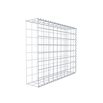 Gabion rapporté type 2 100 cm x 80 cm x 20 cm (L x H x P), mailles 10 cm x 10 cm, spirale