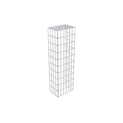 Monteret gabion type 4 100 cm x 20 cm x 30 cm (L x H x D), maskestørrelse 5 cm x 10 cm, C-ring