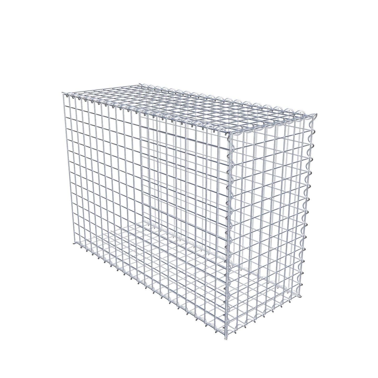 Gabion rapporté type 2 100 cm x 70 cm x 40 cm (L x H x P), mailles 5 cm x 5 cm, spirale