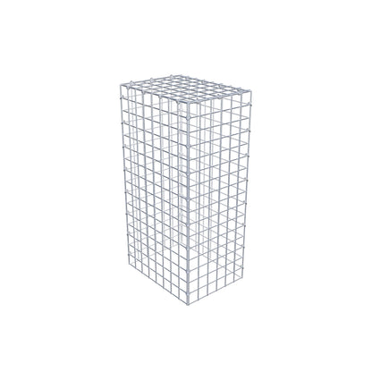 Mounted gabion type 3 80 cm x 40 cm x 30 cm (L x H x D), mesh size 5 cm x 5 cm, C-ring