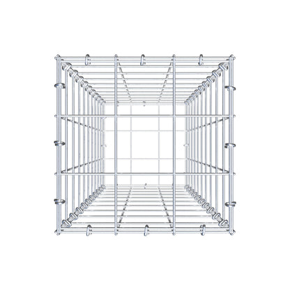Gabbione 100 cm x 30 cm x 30 cm (L x H x P), maglia 10 cm x 10 cm, anello a C