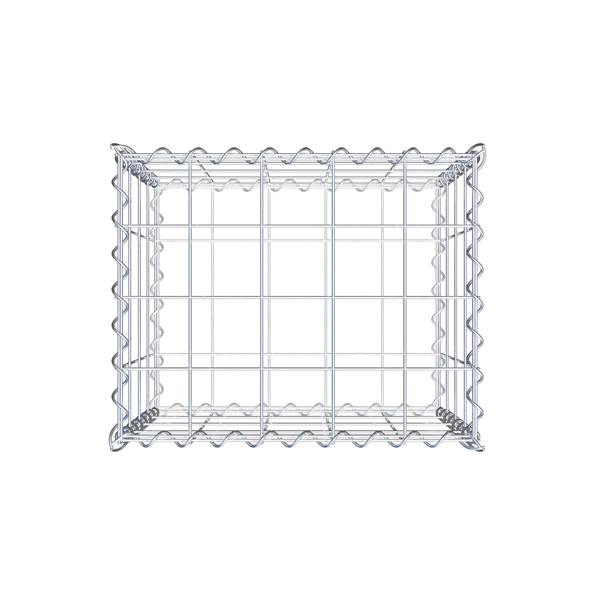 Gabion 50 cm x 40 cm x 40 cm (L x H x D), maskestørrelse 10 cm x 10 cm, spiral