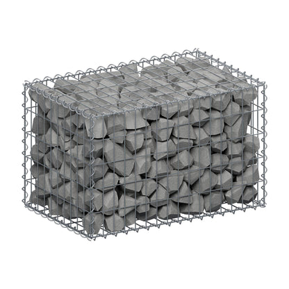Gabion 80 cm x 50 cm x 50 cm (L x H x P), mailles 5 cm x 10 cm, spirale