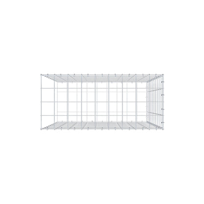 Gavión complementario de tipo 2 100 cm x 90 cm x 40 cm (L x A x P), malla 10 cm x 10 cm, anillo en C