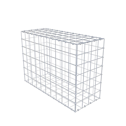 Gabion 100 cm x 70 cm x 40 cm (L x H x D), maskestørrelse 10 x 10 cm, spiralring