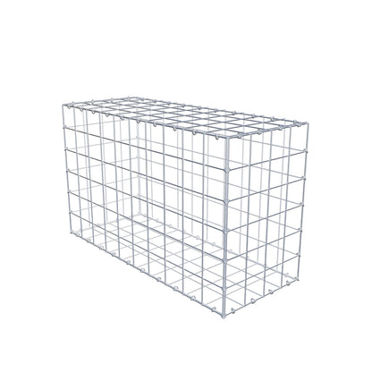 Gabbione 100 cm x 60 cm x 40 cm (L x H x P), maglia 10 cm x 10 cm, anello a C