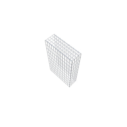 Gavión complementario de tipo 4 100 cm x 60 cm x 20 cm (L x A x P), malla 5 cm x 10 cm, anillo en C