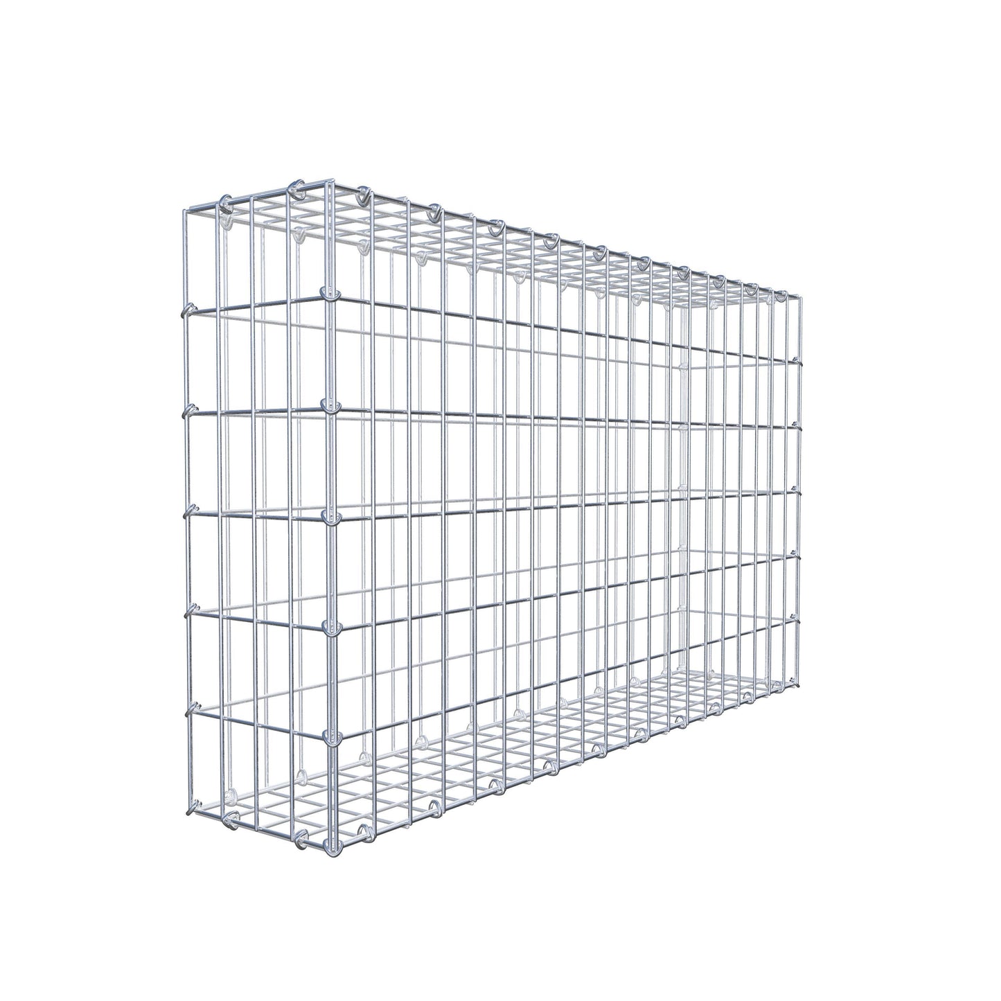 Gabione 100 cm x 60 cm x 20 cm (L x H x T), Maschenweite 5 cm x 10 cm, C-Ring
