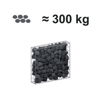 Gabione 100 cm x 90 cm x 20 cm (L x H x T), Maschenweite 10 cm x 10 cm, Spirale