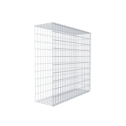 Aangegroeide schanskorf type 2 100 cm x 100 cm x 30 cm (L x H x D), maaswijdte 5 cm x 10 cm, spiraal