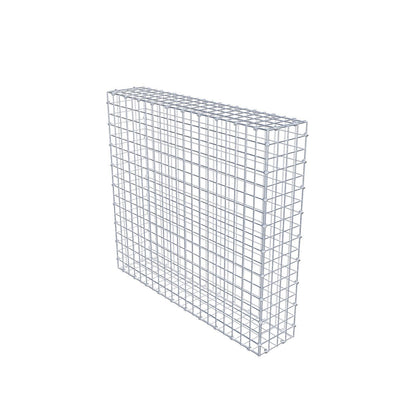 Gabione 100 cm x 90 cm x 20 cm (L x H x T), Maschenweite 5 x 5 cm, Spiralring