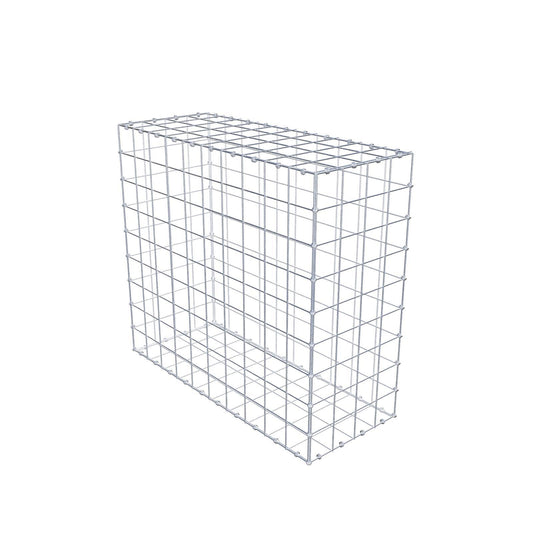 Gabion 100 cm x 90 cm x 40 cm (L x H x D), maskestørrelse 10 x 10 cm, spiralring