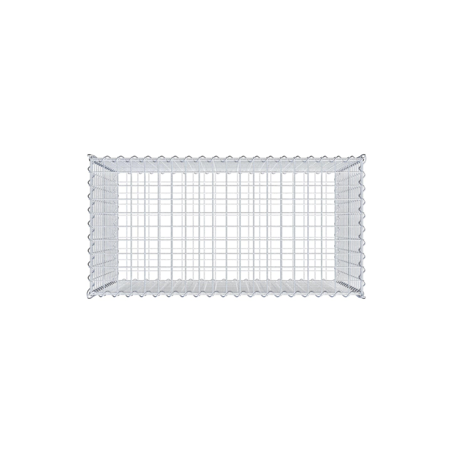 Gabione 100 cm x 70 cm x 50 cm (L x H x T), Maschenweite 5 cm x 5 cm, Spirale