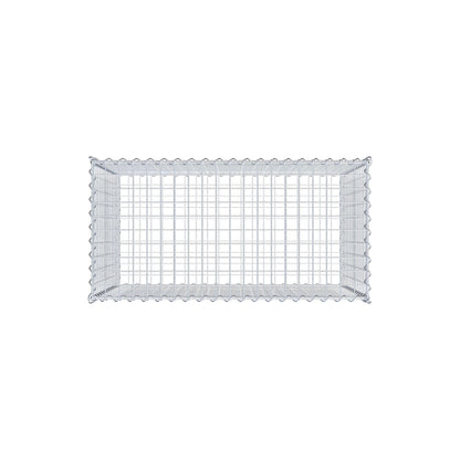 Gabione 100 cm x 70 cm x 50 cm (L x H x T), Maschenweite 5 cm x 5 cm, Spirale