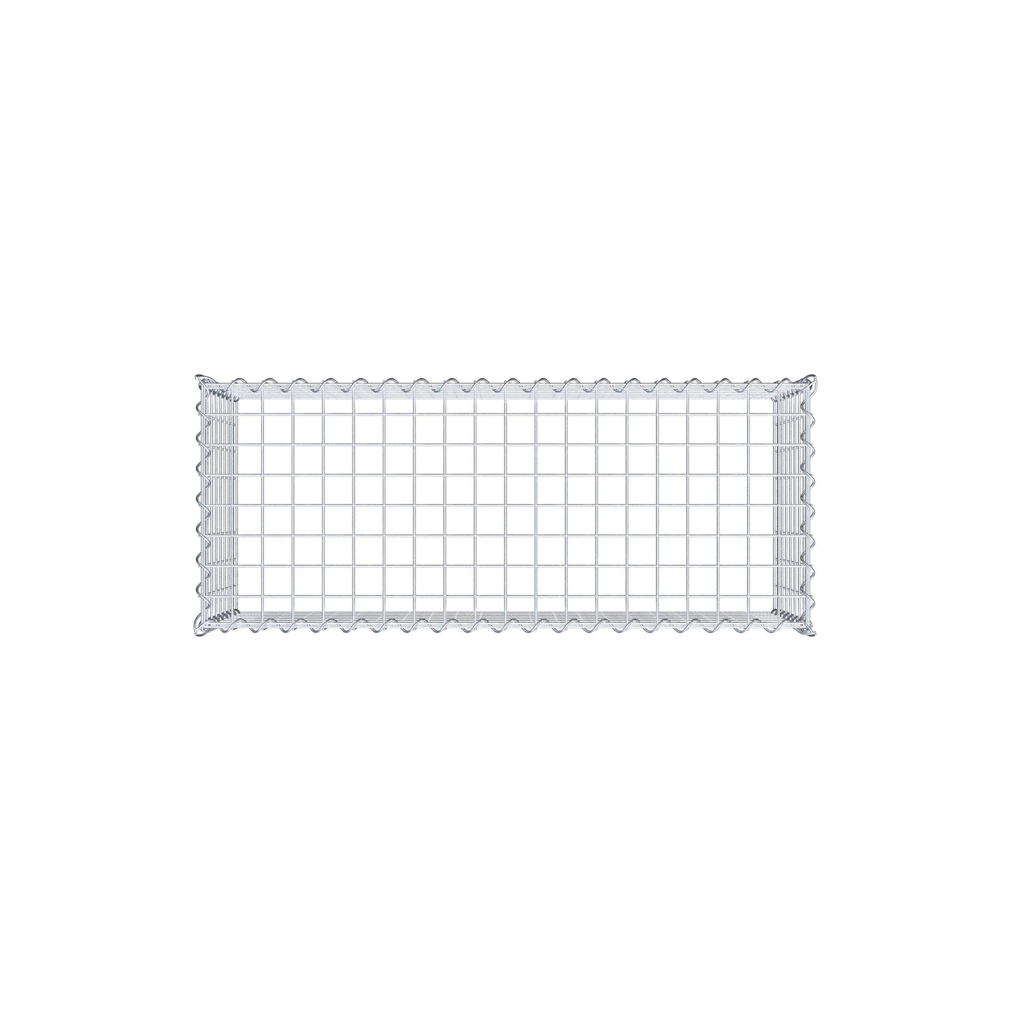 Anbaugabione Typ 3 100 cm x 40 cm x 40 cm (L x H x T), Maschenweite 5 cm x 5 cm, Spirale