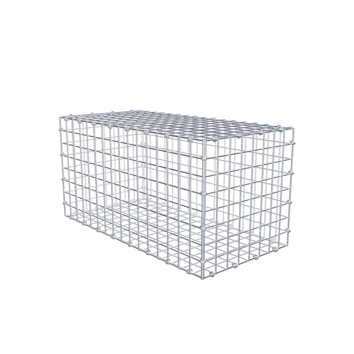 Gabione 80 cm x 40 cm x 40 cm (L x H x T), Maschenweite 5 x 5 cm, Spiralring