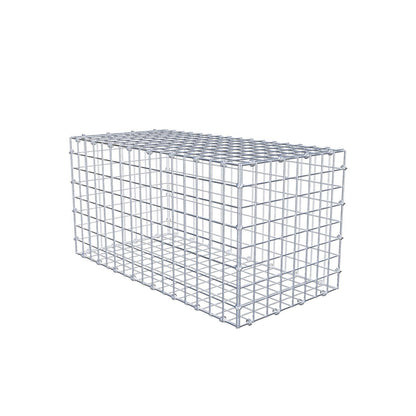 Gabione 80 cm x 40 cm x 40 cm (L x H x T), Maschenweite 5 x 5 cm, Spiralring