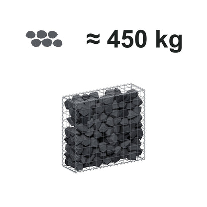 Gabion 100 cm x 90 cm x 30 cm (L x H x D), mesh size 10 cm x 10 cm, spiral