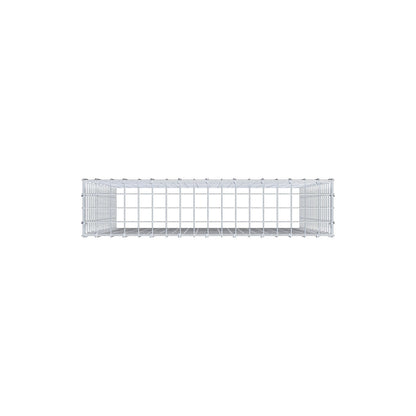 Mounted gabion type 3 100 cm x 90 cm x 20 cm (L x H x D), mesh size 5 cm x 5 cm, C-ring