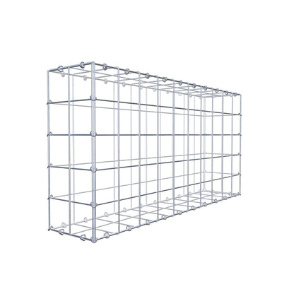Gabbione 100 cm x 50 cm x 20 cm (L x H x P), maglia 10 cm x 10 cm, anello a C