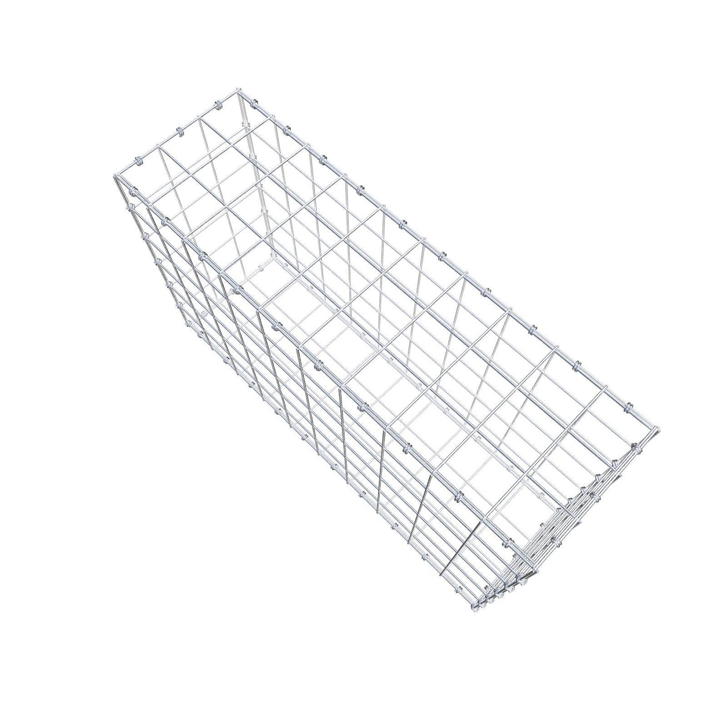 Schanskorf 100 cm x 60 cm x 30 cm (L x H x D), maaswijdte 10 x 10 cm, spiraalring