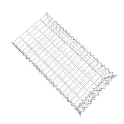 Grown-on gabion type 2 100 cm x 30 cm x 50 cm (L x H x D), mesh size 5 cm x 10 cm, spiral