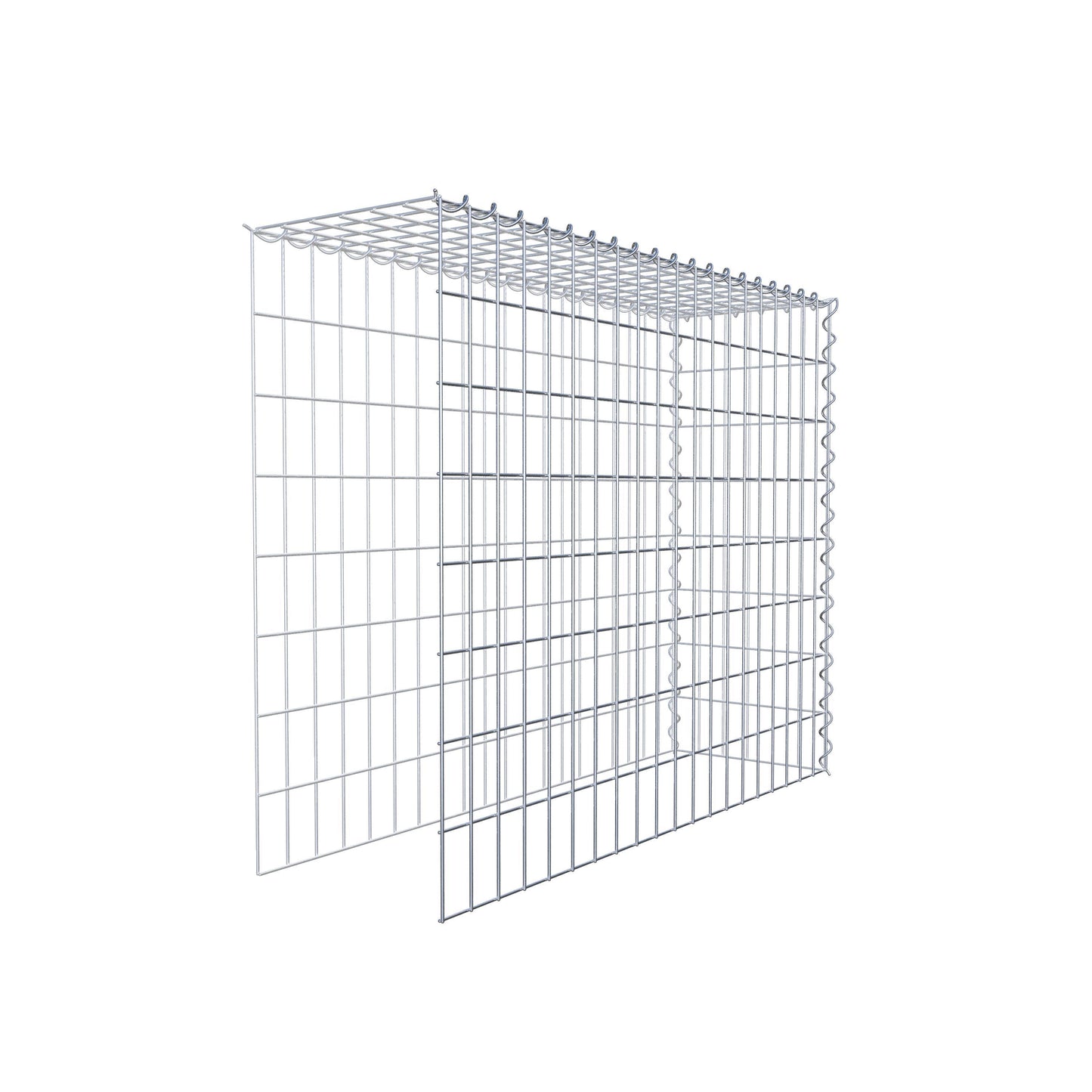 Grown-on gabion type 4 100 cm x 80 cm x 30 cm (L x H x D), mesh size 5 cm x 10 cm, spiral