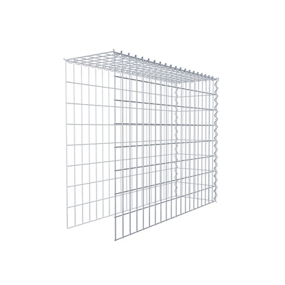 Grown-on gabion type 4 100 cm x 80 cm x 30 cm (L x H x D), mesh size 5 cm x 10 cm, spiral