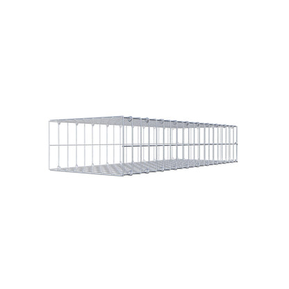 Monteret gabion type 2 100 cm x 20 cm x 40 cm, maskestørrelse 5 cm x 10 cm, C-ring