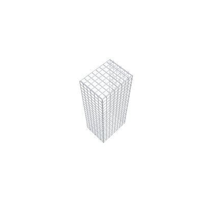 Mounted gabion type 2 100 cm x 30 cm x 40 cm (L x H x D), mesh size 5 cm x 5 cm, C-ring