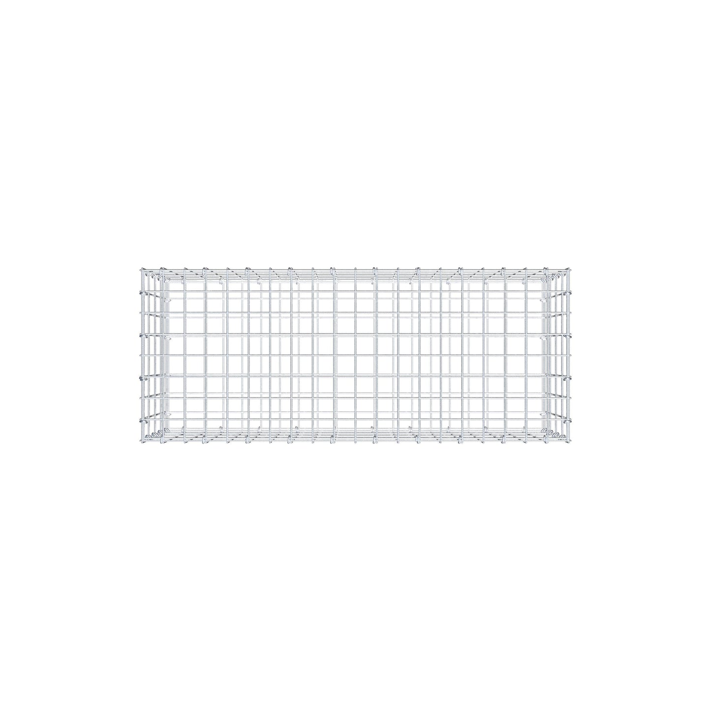 Gavión 100 cm x 40 cm x 40 cm (L x A x P), luz de malla 5 cm x 10 cm, anillo en C