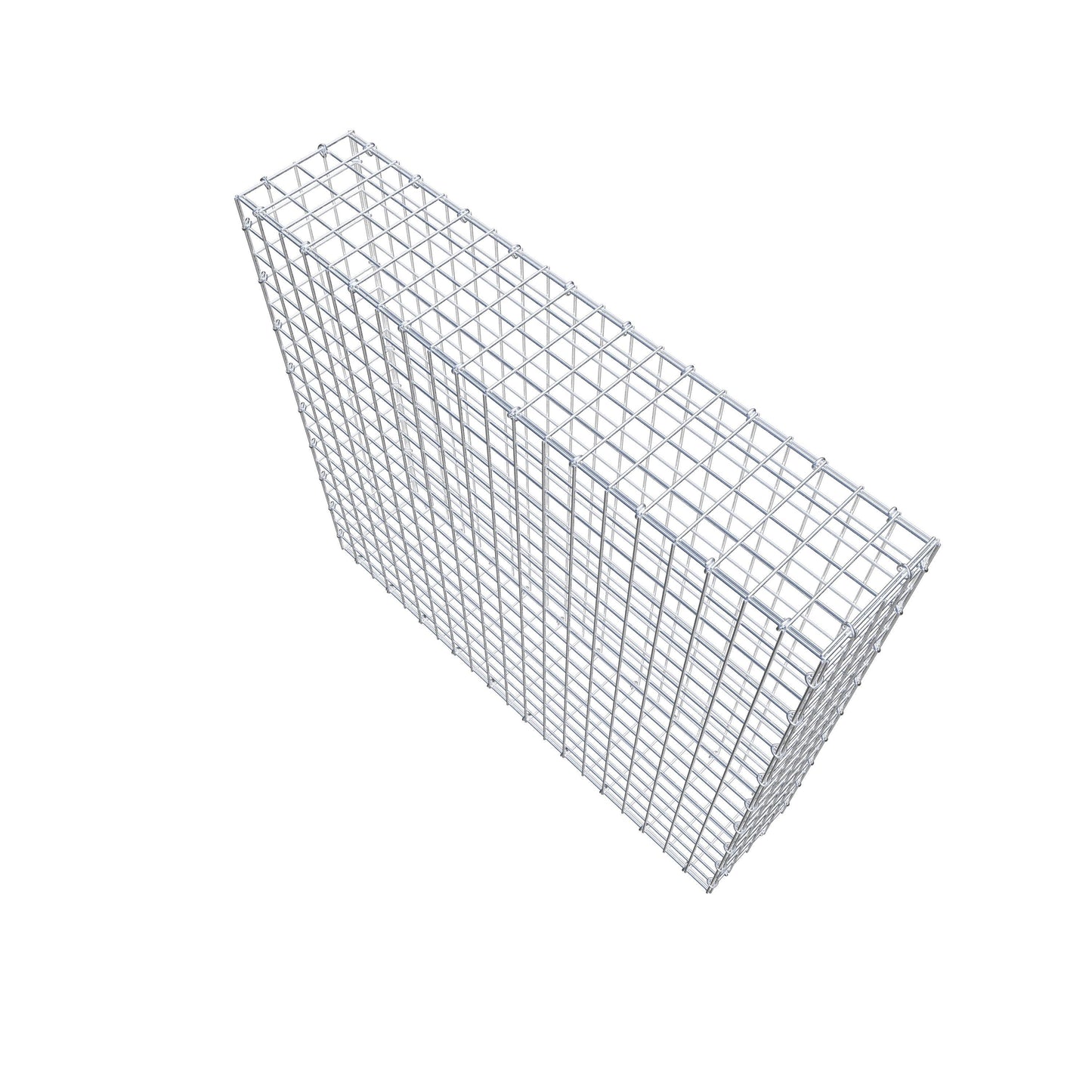 Gabion 100 cm x 90 cm x 20 cm (L x H x D), maskstorlek 5 cm x 5 cm, C-ring