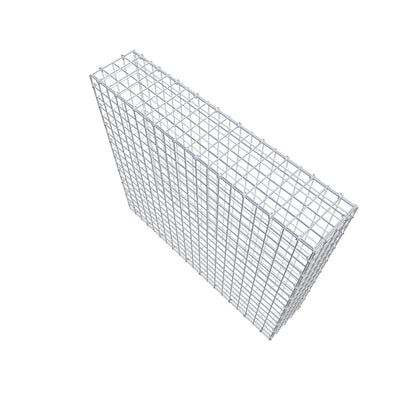 Gabion 100 cm x 90 cm x 20 cm (L x H x D), maskstorlek 5 cm x 5 cm, C-ring